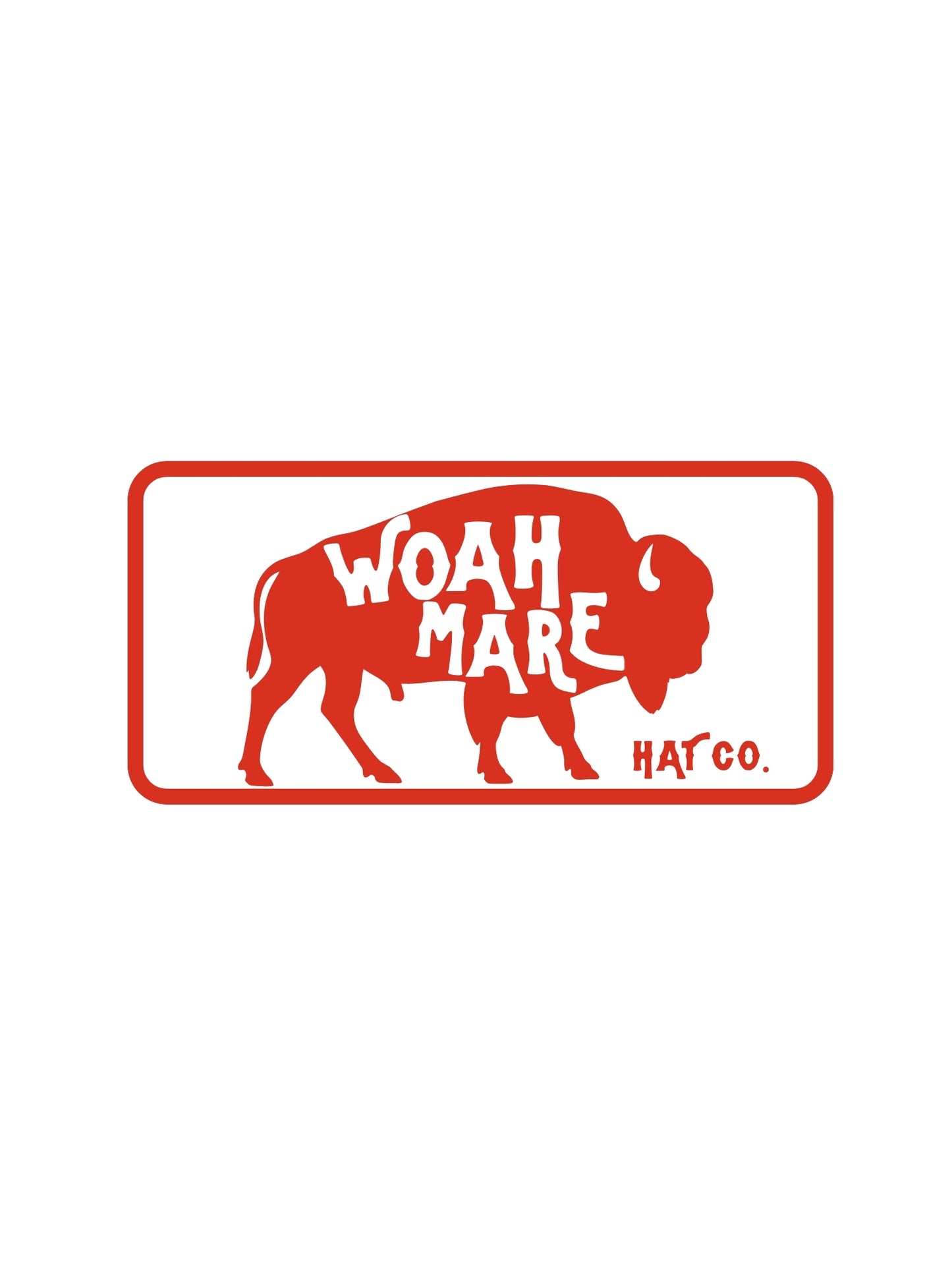 The Red Bison Sticker